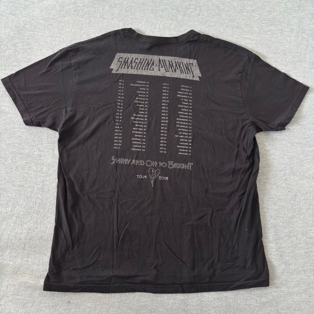 Smashing Pumpkins Shiny and Oh So Bright 2018 Tour T-Shirt Black XL Concert Tee - Picture 5 of 8